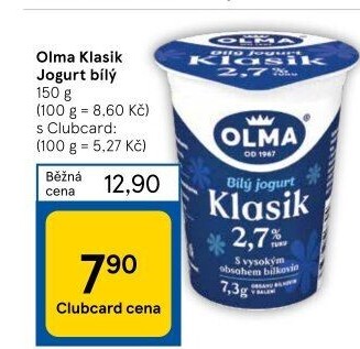 Bílý jogurt Klasik Olma