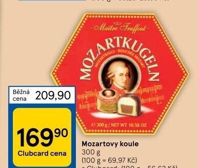 Bonboniéra Mozartovy koule Maitre Truffout