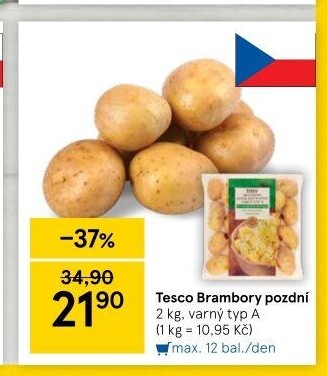 Brambory pozdní A Tesco