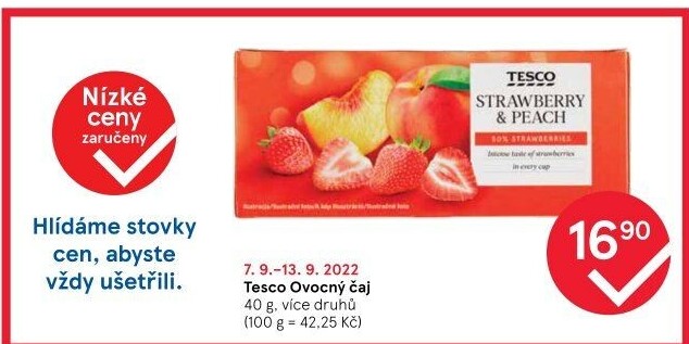 Čaj ovocný Tesco