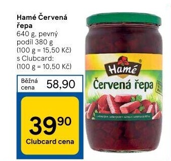 Červená řepa Hamé