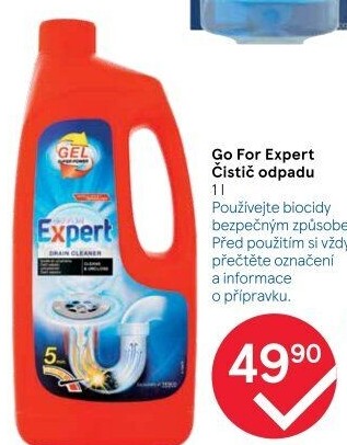 Čistič odpadů gelový Go for Expert