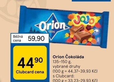 Čokoláda Orion