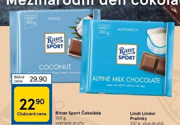 Čokoláda Sport Ritter