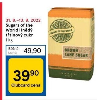 Cukr třtinový Sugars of the World