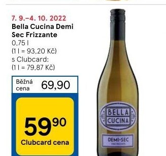 Frizzante Demi Sec Bella Cucina