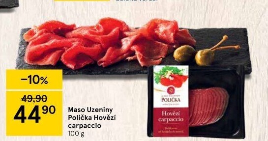 Hovězí Carpaccio Maso uzeniny Polička