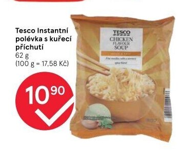 Instantní polévka nudlová Tesco