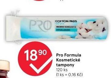 Odličovací tampony Pro Formula Tesco