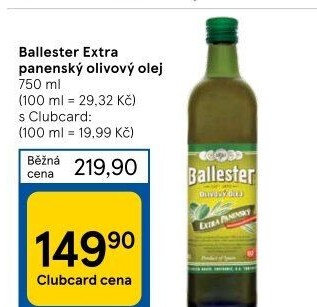 Olivový olej extra panenský Ballester