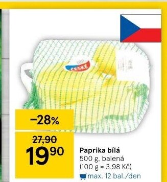 Paprika bílá