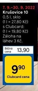 Pivo světlé výčepní Originál Královská 10° Krušovice