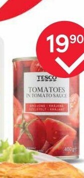 Rajčata krájená Tesco