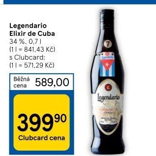 Rum Legendario Elixir de Cuba 7YO