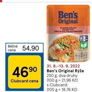 Rýže Stačí ohřát Uncle Ben'
