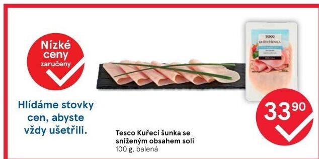 Šunka kuřecí Tesco
