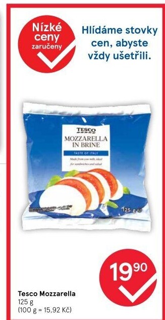 Sýr Mozzarella Tesco