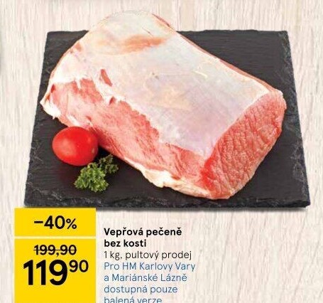Vepřová pečeně bez kosti