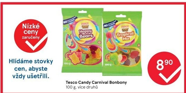 Želé bonbony Candy Carnival Tesco