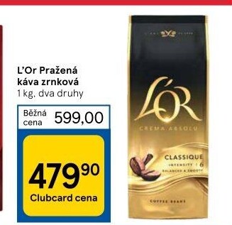 Zrnkové kávy L'
