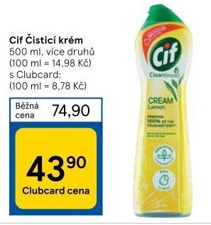 Krémový čistič Cif Cream