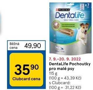 Pamlsky pro psy Denta Life Purina