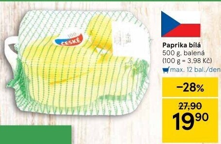 Paprika bílá