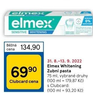 Pasta na zuby Whitening Elmex