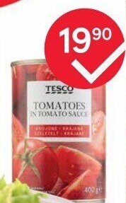 Rajčata krájená Tesco