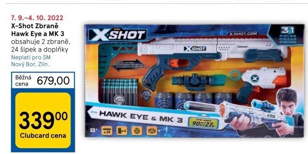 Set Hawk Eye a MK3 X-Shot