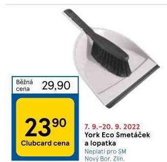 Smetáček a lopatka Eco York