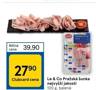 Šunka pražská nejvyšší jakosti LE&amp