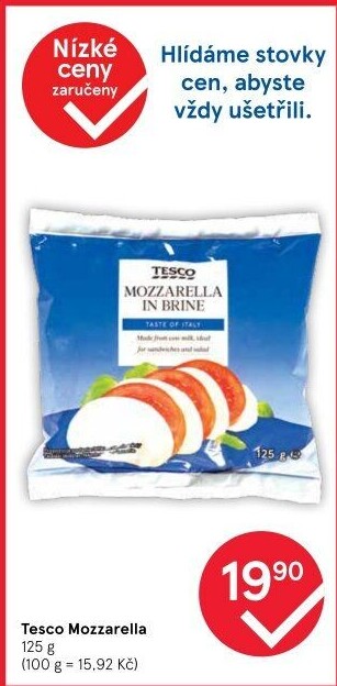 Sýr Mozzarella Tesco