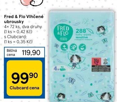Vlhčené ubrousky Fred&amp