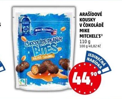 Arašídové kousky v čokoládě Mike Mitchell'