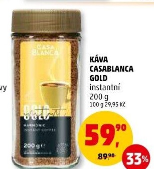 Instantní káva Casablanca Gold