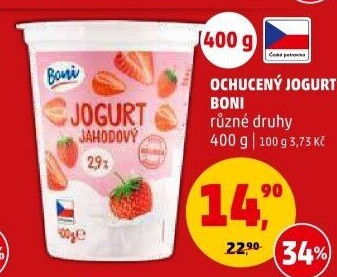 Jogurt ochucený Boni