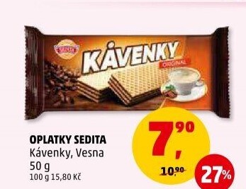 Oplatky Kávenky Sedita