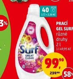 Prací gel Surf