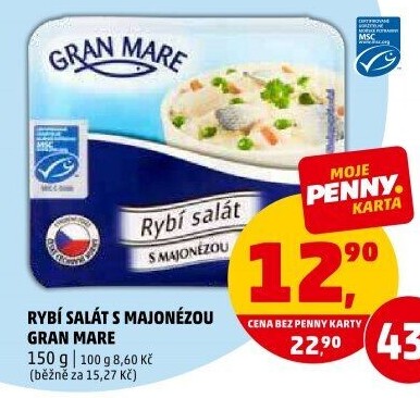 Rybí salát s majonézou Gran Mare