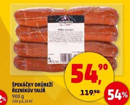 Špekáčky drůbeží Řezníkův talíř