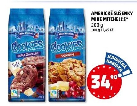 Sušenky americké Mike Mitchell'