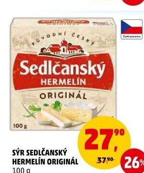 Sýr Hermelín Sedlčanský