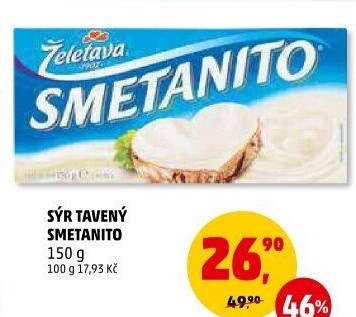 Sýr tavený Smetanito Želetava