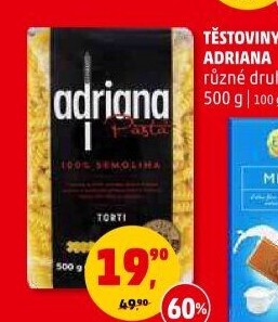 Těstoviny semolinové Adriana