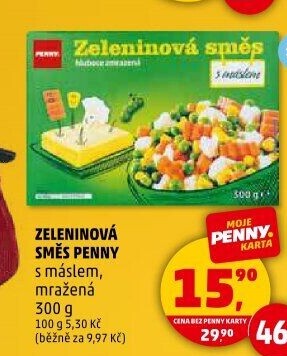 Zeleninová směs s máslem mražená Penny