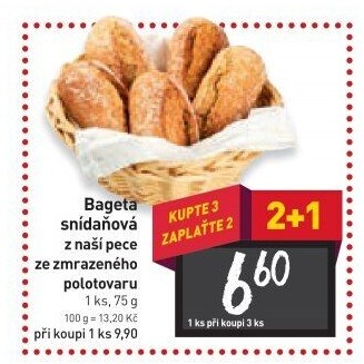Bageta snídaňová