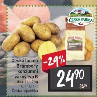 Brambory konzumní Česká farma