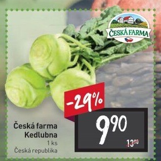 Kedlubna Česká farma