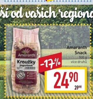 Kroužky cereální Amaranth